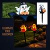 Halloween Ground Stake Lights Outdoor Garden Decorative Stakes with Pumpkin Design for Yard