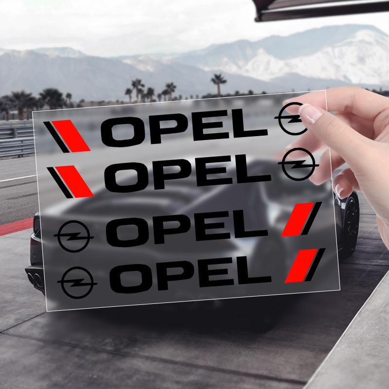 VKXG1 4Pcs Car Styling Car Door Handle Decals Design Stickers Vinyls Decals For Opel Opc Astra K Vivaro Corsa Zafira Insignia Mokka