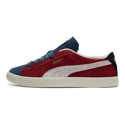 Süet Vintage WTFormstrip - Yoğun Kırmızı Tatlı Üzüm Unisex Spor Ayakkabı Çok Renkli Yoğun-Mavi 382657-02
