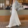 Weißer A-Linien-Kuchenrock mit hoher Taille: Sanfter Slim-Stil für Frühling und Sommer