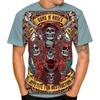 Vintage Guns N Roses 3D Print O-Neck T-shirt Men Casual Short Sleeve Rock Band Oversized Hip-hop Tshirt Unisex Clothing