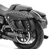 Seitliche Reittaschen für Custom und Retro Motorräder Craftride VH6 schwarz