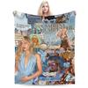 Super Soft Sabrina Carpenter Throw Blanket Premium Fleece Flannel Lightweight Bed Blanket Cozy Warm Blankets All Season Use