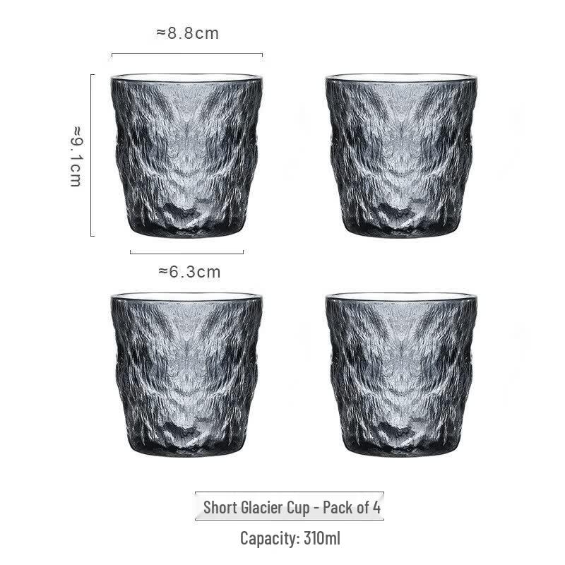 ZISIZ Glacier Pattern Universal Drinkware Set