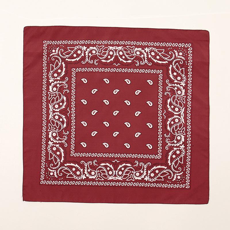 Unisex künstlerisches Seidentuch: Cashew-Amoben-Blumenprint, 54x54 Quadratisch für Street Dance & Dekoration.