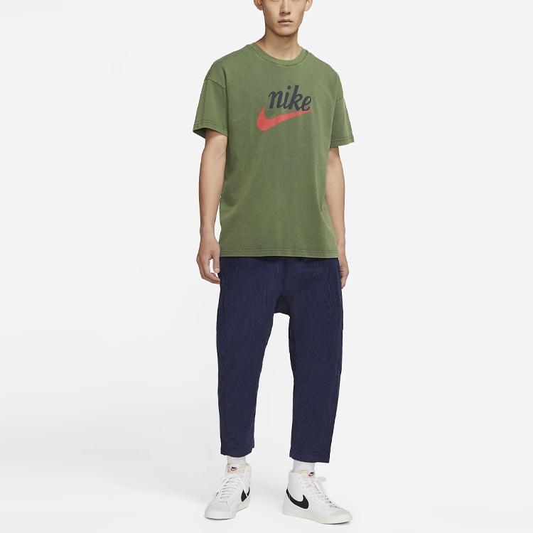 Nike Corduroy Tapered Cropped Casual Pants Men Bottoms Navy-Blue DO2324-410