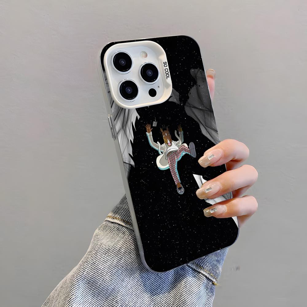 

Funny BoJack Horseman Phone Case For IPhone 17 Pro Max 15 Pro 16 14 Plus 12 13 Mini 11 Pro Shockproof Colorful Cover iPhone17 Pro Max