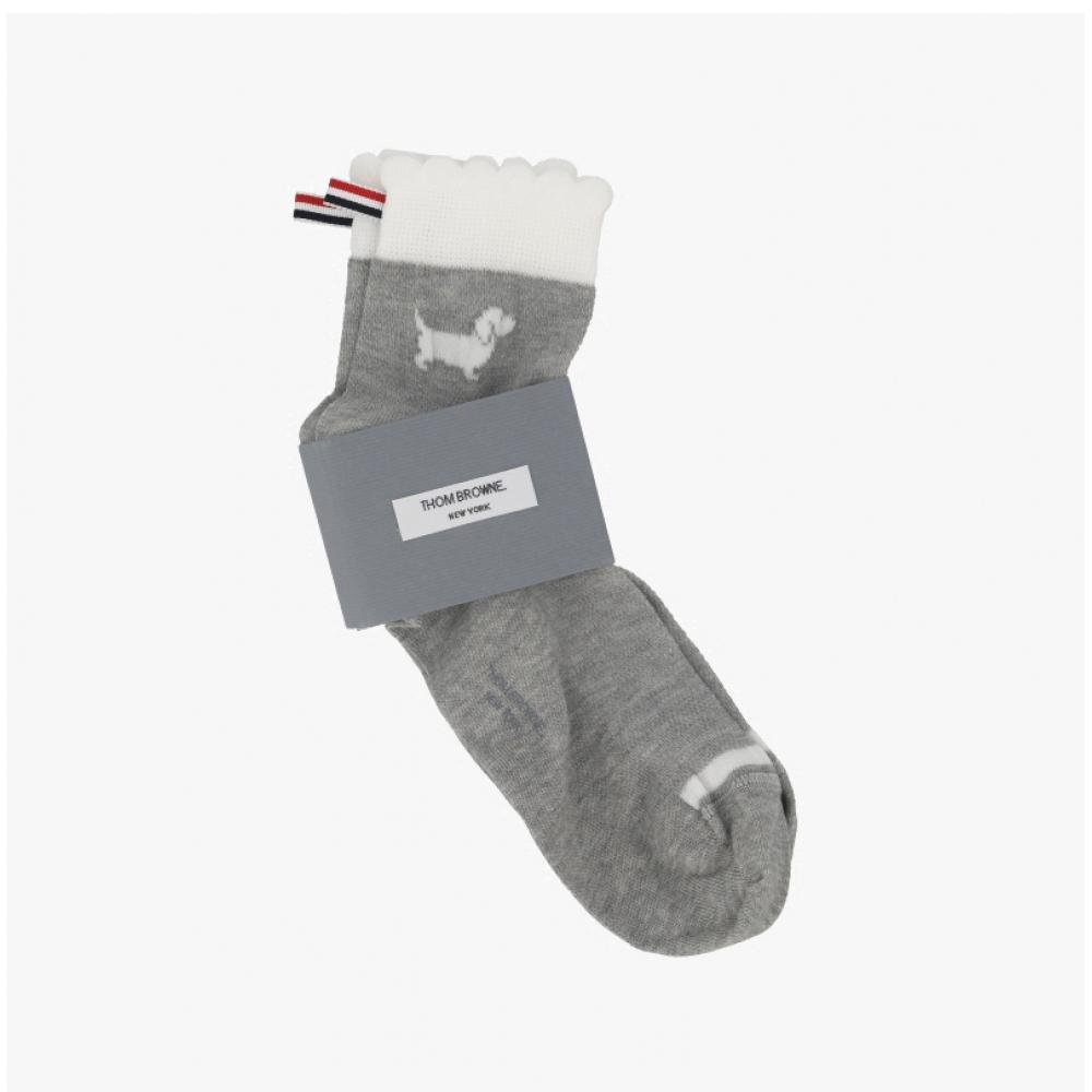 Calzino Thom Browne Hector a Righe Intarsia Three Stripe Crew Sock Fas240a Y3011 065