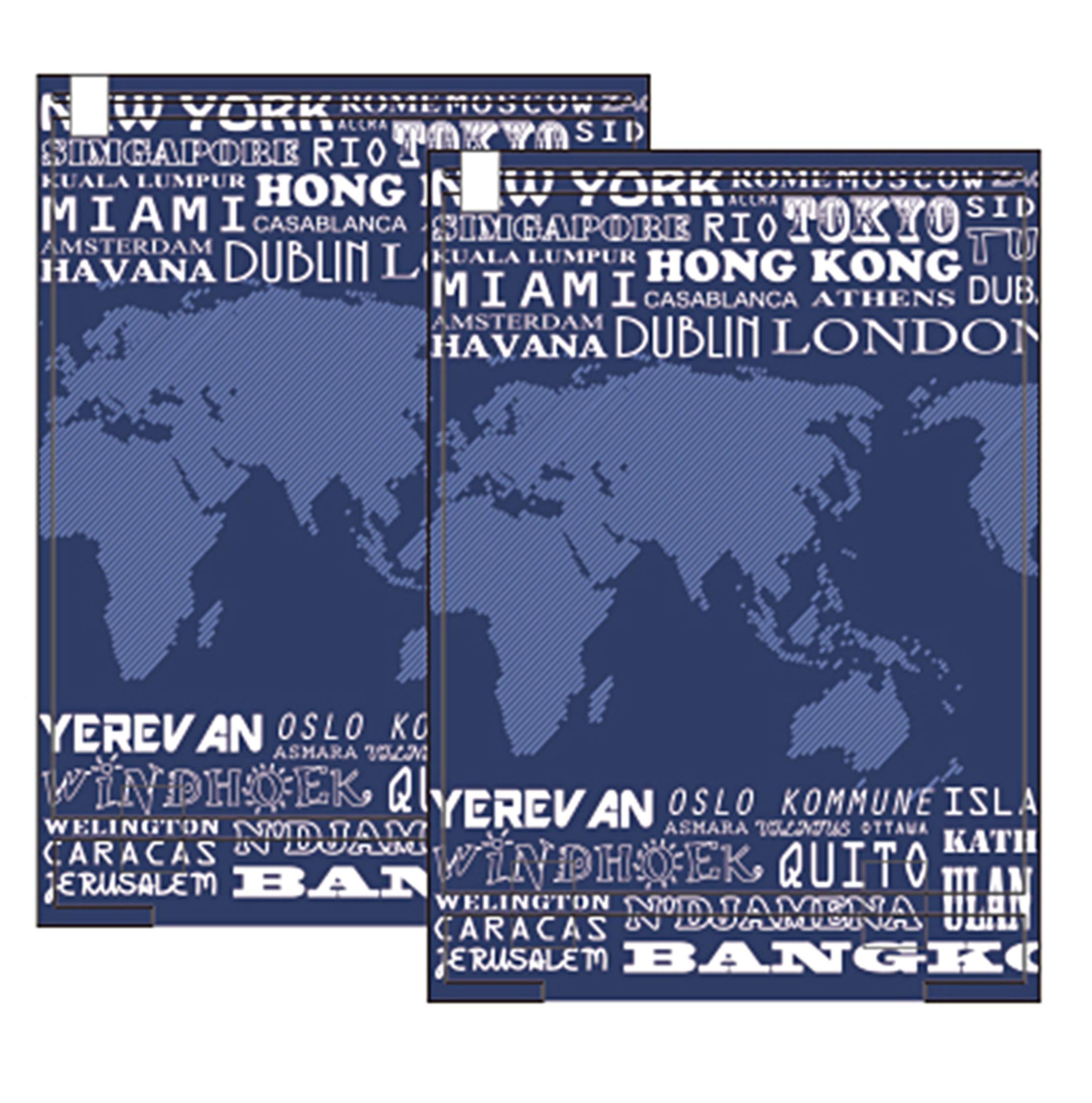 

Advance Clothing Compression Bag for Travel Made in Japan L x 2 (World City)