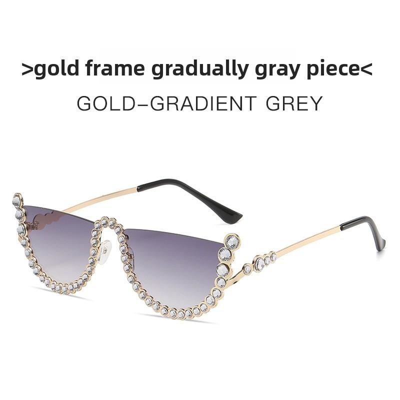 Fashion Sunglasses For Women Uv400 Half Frame Pc Lenses For Outdoor Travel And Parties