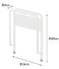 Yamazaki Magnetic Diatomaceous Earth Bath Mat W24 X D4 X for Next To Washing Diatomaceous Earth 3909 Stand, White, Approx. H30cm, Plate, Machine,