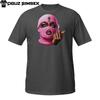 Ski Mask Girl T-Shirt – Pink Balaclava Baddie Graphic with Attitude and Style