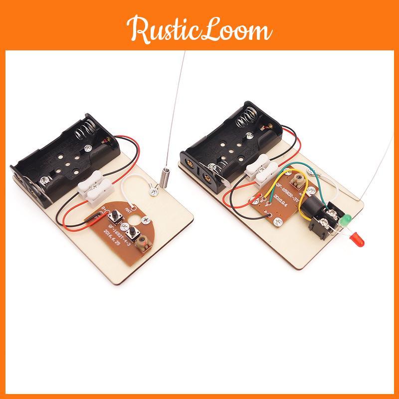 Stamm DIY Telegrafenmaschine Lernmodell für Kinder Holzmaterial Anpassbar