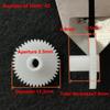 1Pc White Pom Gear For Kx-79Cw Idler Cassette Deck Player Diameter 13.3X Aperture 2.5Mm