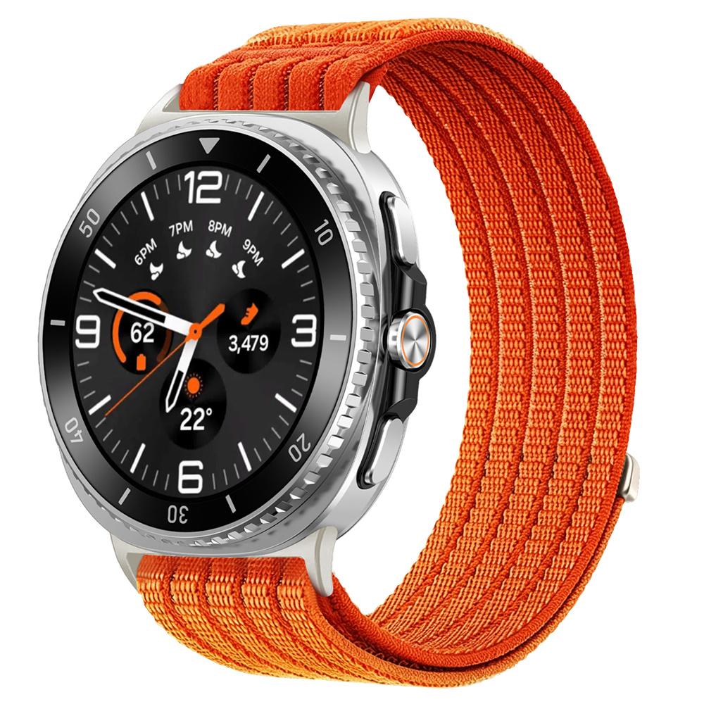 

Nylon Loop Strap for Samsung Galaxy Watch8 40mm 44mm Adjustable Replacement Bracelet for Watch 8 Classic 46mm Band Accessories помаранчевий