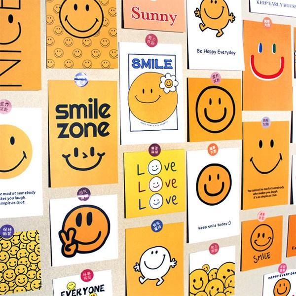 Smile Deco pohlednice se zprávou sada 35, smíšené barvy, 1 sada