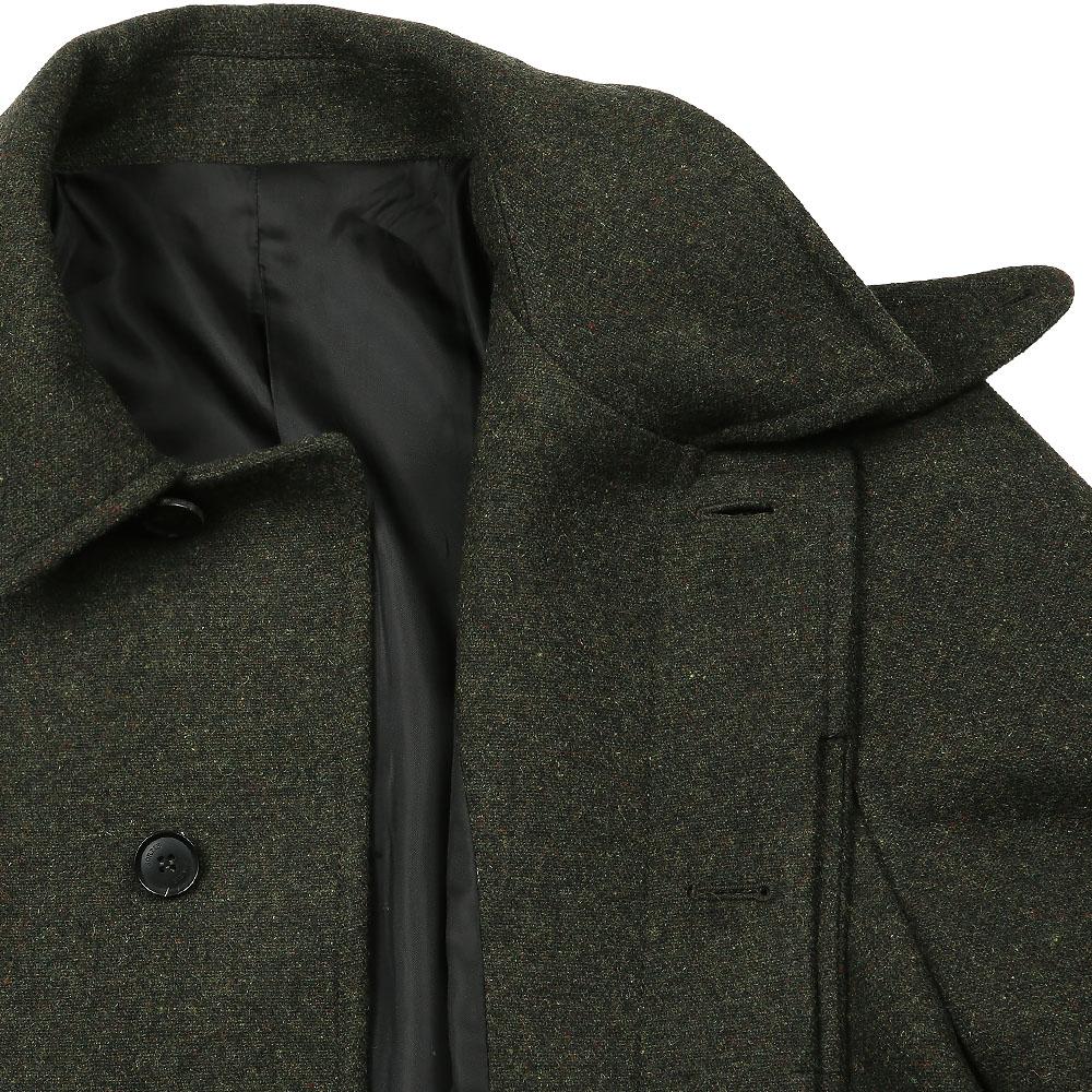Sortie Bonheur Wool Balmacaan Coat (Khaki)