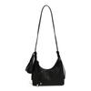 2025 Fashion New Sense of Luxury PU Half Moon Shoulder Bags Solid Zipper Stylish Design High Quality Crossbody Bags for Women