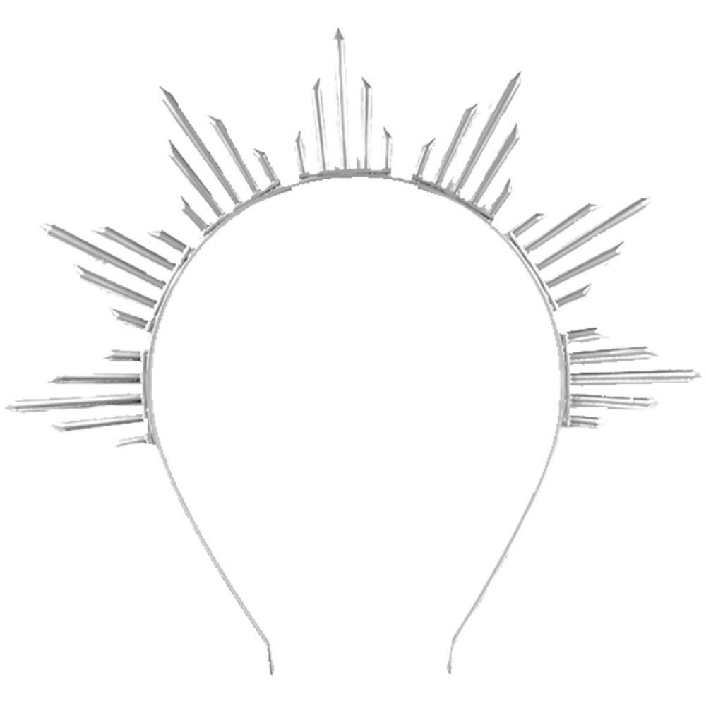 Lolita Spiked Headpiece Gothic Renaissance Cosplay Headband Women Halo Sun Crown Birthday Party