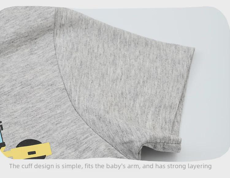 2024 Ocean Shark Boys' Cartoon Round Neck T-Shirt, Short Sleeve, Summer Collection