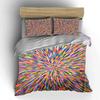 Colorful radial stripe burst. Bedding sets Duvet cover sets Duvet covers Pillowcases(1 * Duvet Cover 2 * Pillowcases without duvet insert)