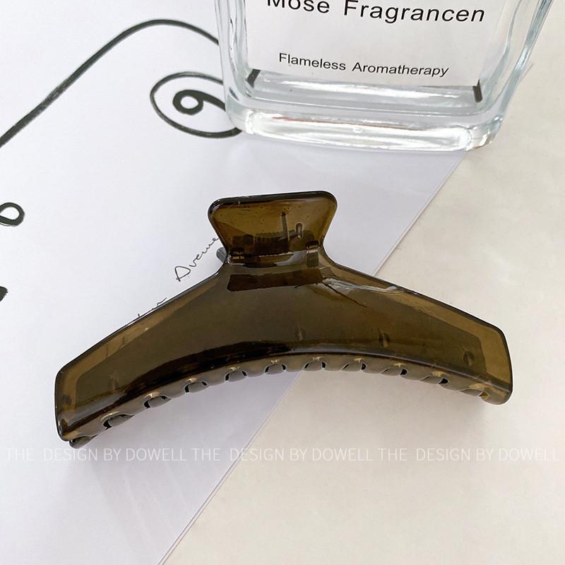 

Elegant Jelly Color Shark Hair Clip For Women 11cm Stylish Design For Fashionable Updos Transparent Black