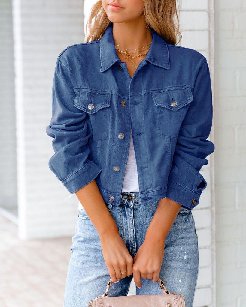 2026 Spring/Summer Women's Long-Sleeve Denim Jacket