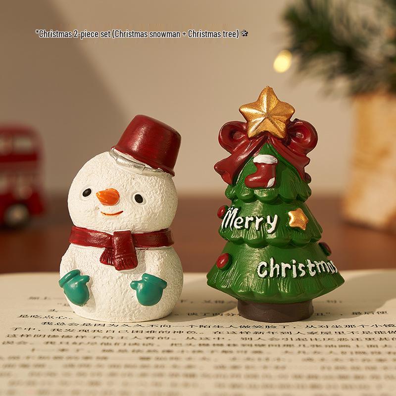 Santa Claus Christmas Gift Box: Tabletop Ornaments & Small Toys for Kids