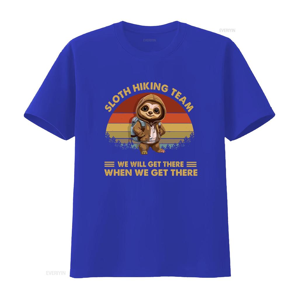 Sloth Hiking Team We Will Get There When lovers shirt for enthusiasts enthusiastic hikers vintage Washed homme Unisex Slightly