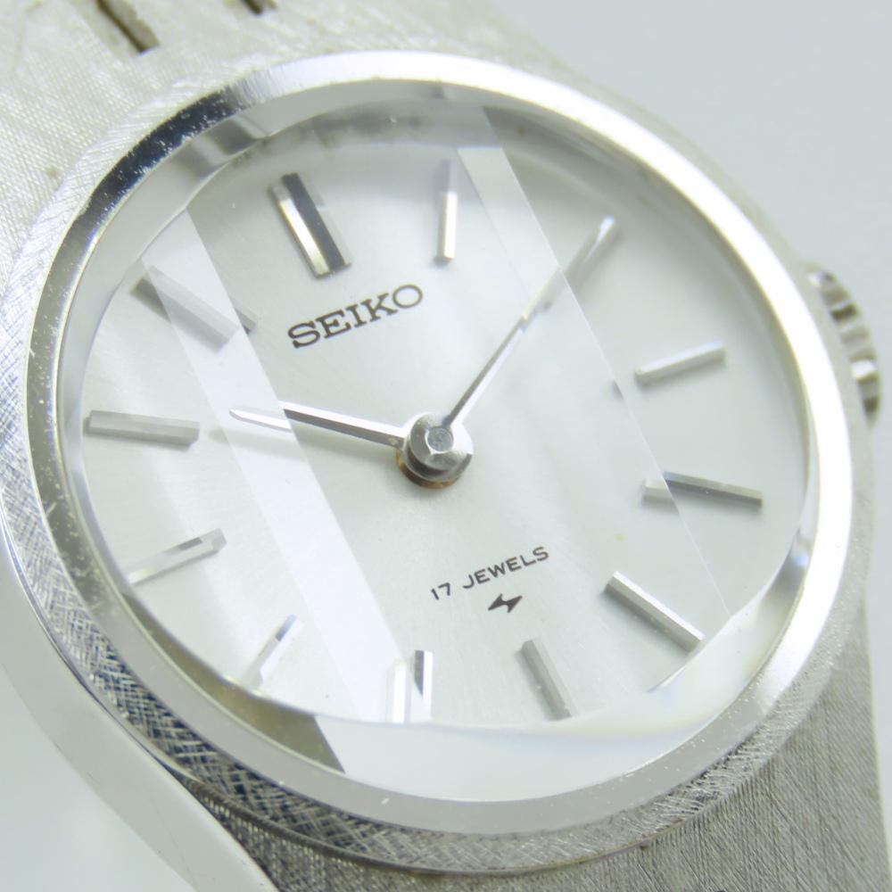 Used SEIKO Watches 17-0760 Stainless Steel Silver White Gold Plated