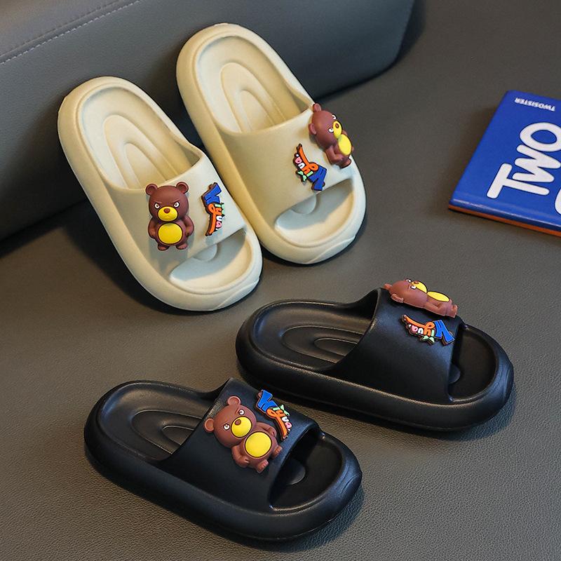 Kids EVA Soft Sole Slippers Summer Cartoon Cute Indoor Non Slip House Sandals For Boys And Girls
