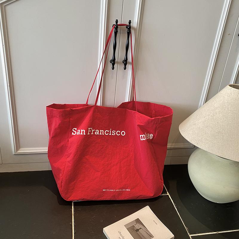 2025 summer new foreign-style texture personalized large-capacity bag fashion trend women's niche shoulder tote bag