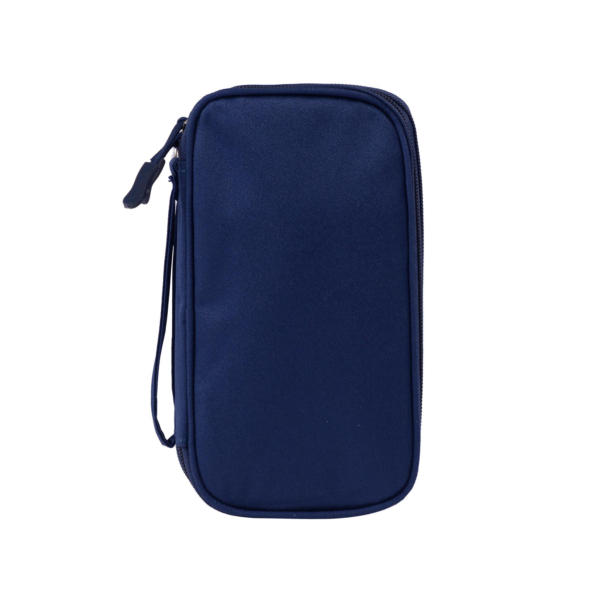 Portable Digital Accessories Storage Bag U Disk, Power Bank, Hard Disk, Data Cable Storage Bag, Multi-Function Double-Layer Digital Bag Double layer тёмно-синий