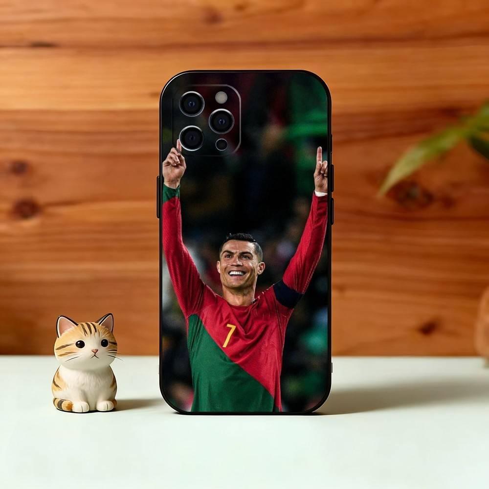 C-Ronaldo Phone Case For iPhone 17, 16,15,14,13,12,11 Plus,Pro Max, Others Soft Black Cover