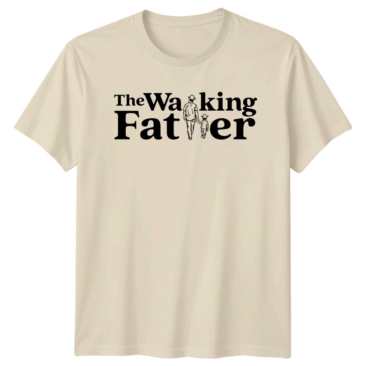 The Walking Father Dad & Child Graphic Fathers Day T-Shirt S