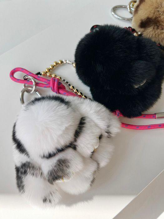 THEHEE Schüchsin Hase Rückenpuppe Schlüsselanhänger_3Farben