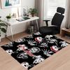 Custom Name Halloween horror Printed Carpet, for Office Chair Living Room Bedroom Kitchen Room Decor Gifts.