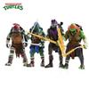 4pcs Teenage Mutant Ninja Turtles Action Figure NECA TMNT Anime Film Figure Movable Model Toys Kawaii Harajuku Kids Gift