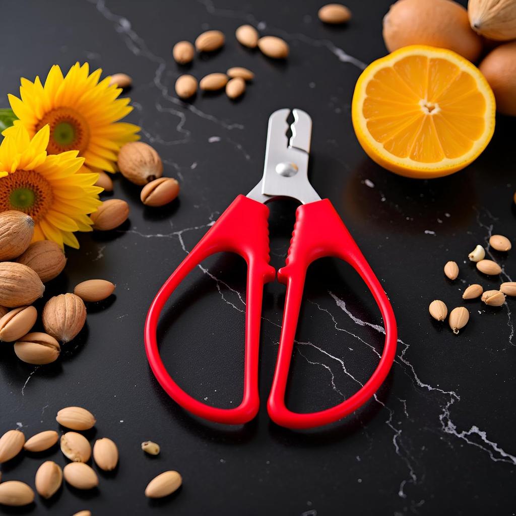 Red Melon Seed Cracker Plier, Sunflower Seeds Plier Opener - Seed Cracker Sheller Opener Peeling Pliers for Melon Seeds, Small Nuts, Specialty Tools