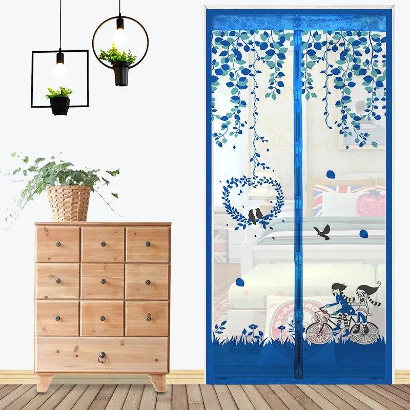 90 * 210cm/ 100*210 Cm Summer Magnetic Mesh Net Anti Mosquito Insect Fly Bug Curtain Automatic Closing Door Screen Kitchen Curtain