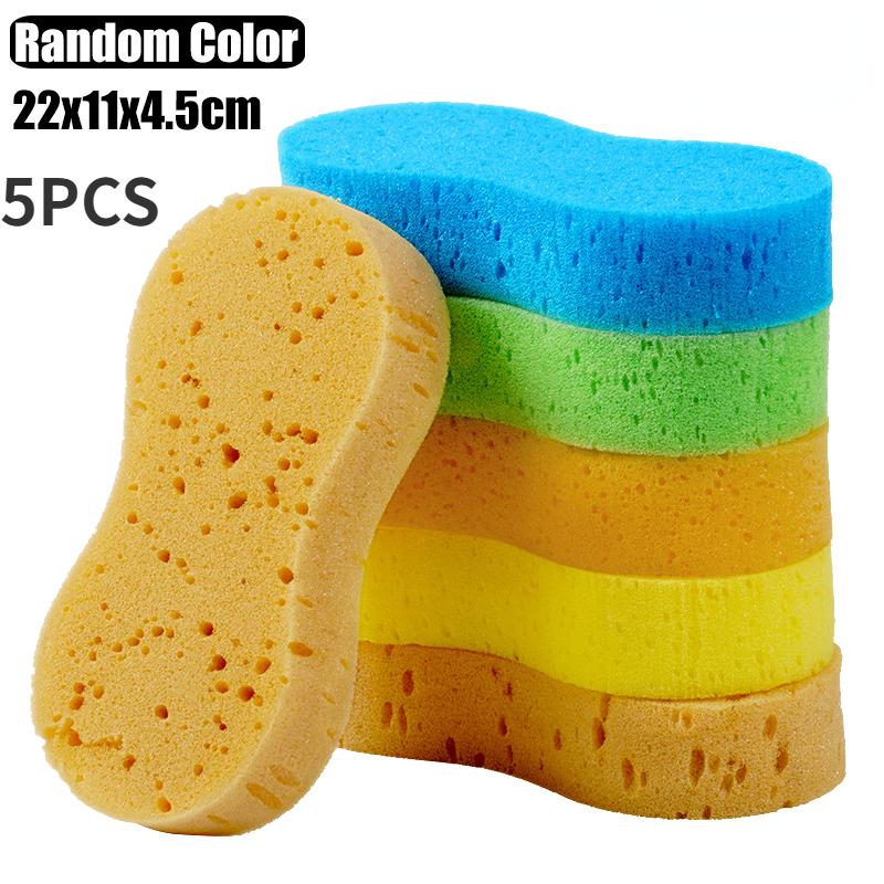 5PCS Car Cleaning Sponge Block Large 8-shaped Honeycomb 8-shaped Sponges Car Cleaning  Tools Cleaning Auto Detailing Accessories