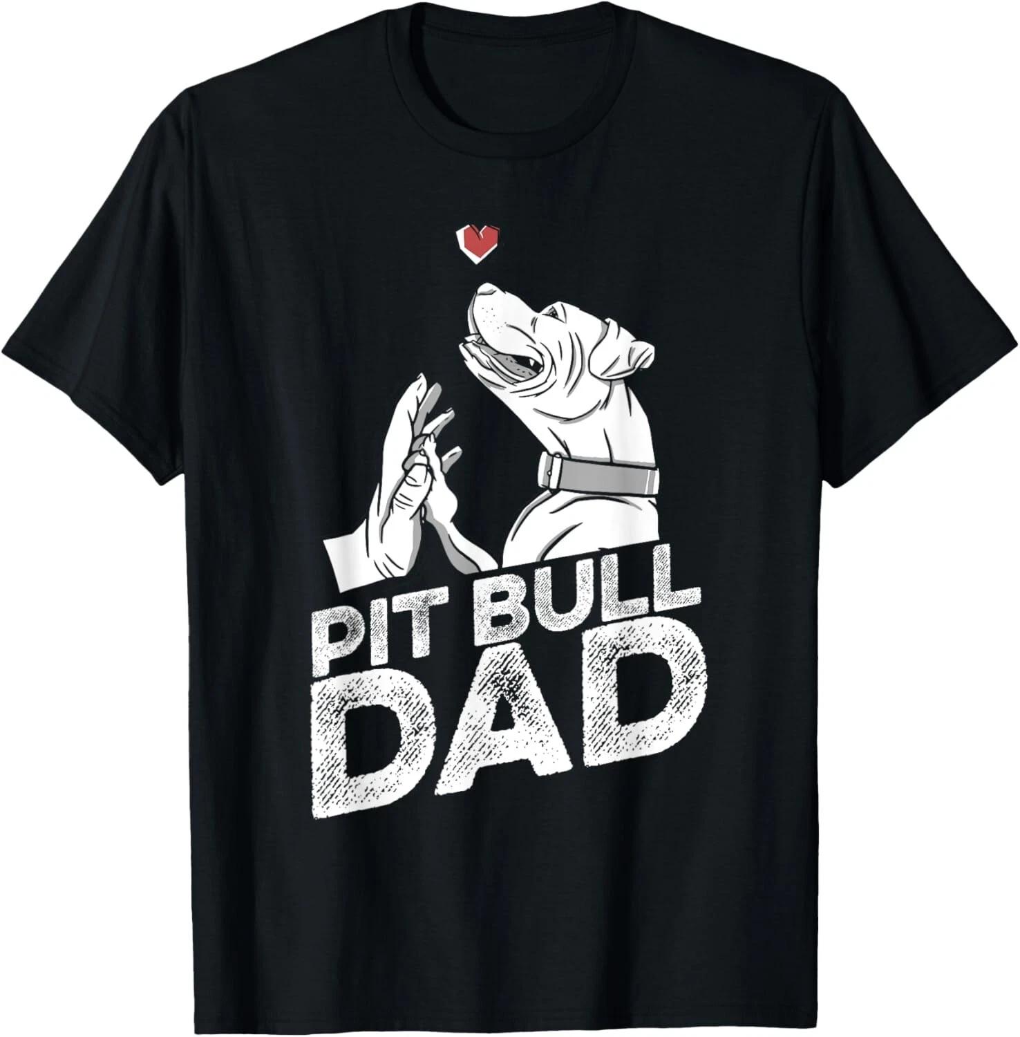 Funny Pit Bull Dad Father Dog Breed - Pitbull Ban Funny Gift Unisex T-Shirt S