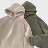 Men's Oversized Suede Hoodie: Trendy American Style, Plush Velvet, Autumn/Winter Fashion