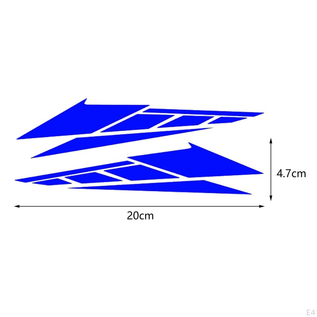 1 Pair Motorcycle Body Decoration Stickers Waterproof Multifunctional Car Accessories PVC Material