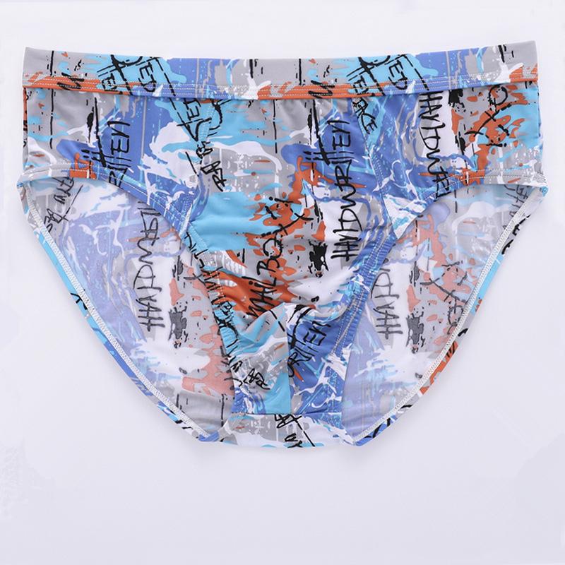 

Плюс размер Ice Silk Мужские трусы шорты нижнее белье Homme Большие пляжные трусы сексуальное женское белье с принтом трусики L XL 2XL 3XL 4XL 5XL 4XL синий