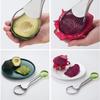 Avocado Slicer 2 In 1 Stainless Steel Avocado Cutter Peeler Knife Pitaya Kiwi Slicer Peeler Kitchen Gadget Fruit Vegetable Tools