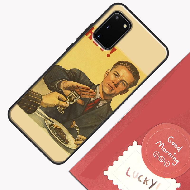 Vintage Stalin USSR CCCP Case For Samsung Galaxy S22 S21 S23 Ultra Note 20 S8 S9 S10 Note 10 Plus S20 FE Back Cover