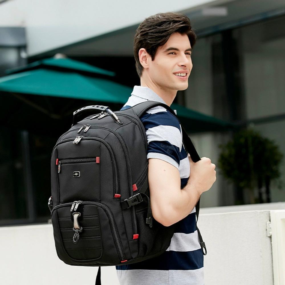 Multifunctional Business Backpack Waterproof Large Capacity Double Backpack Men's Leisure Travel Backpack Premium Sense