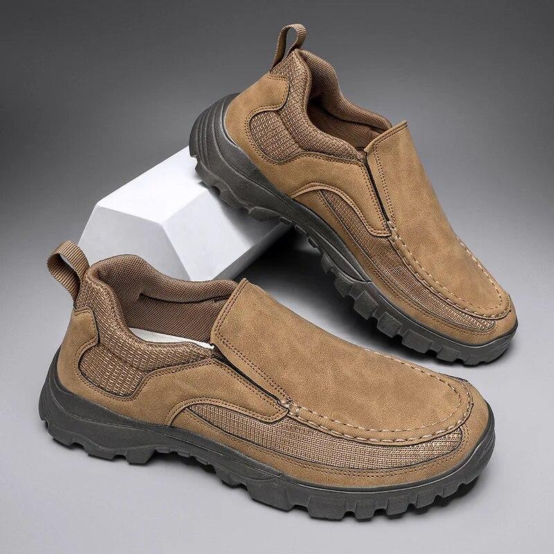 Original Men's Casual Business Shoes Non Slip Light Leather Sports Man Loafer Sneakers Outdoor Slip-on Zapatos Deportivos