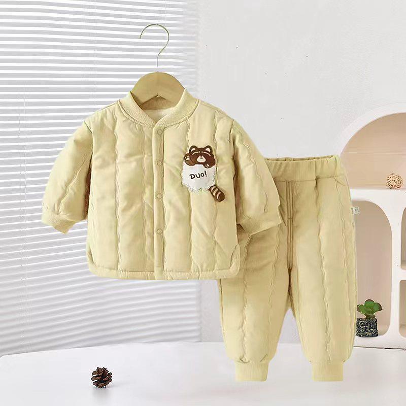 Ensemble Body & Vêtement d'extérieur Hiver Dessin Animé pour Bébé Nouveau-né Rampant